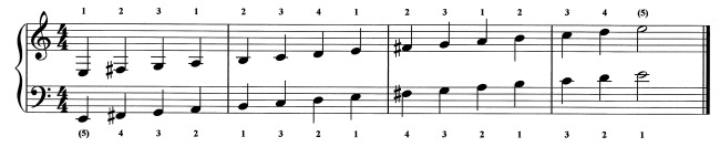 The E Minor Scales