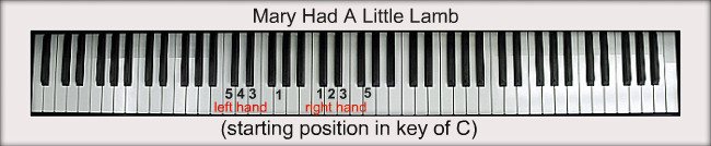 Mary Had A Little Lamb For Piano Notes Fingerings - simple songs for roblox got talent