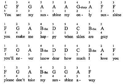 You Are My Sunshine (Lead sheet with lyrics ) Sheet music for